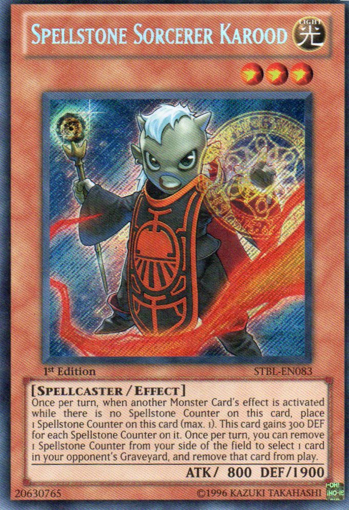 Spellstone Sorcerer Karood STBL-EN083 Secret rare