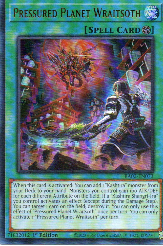 Pressured Planet Wraitsoth RA02-EN073 Ultra rare