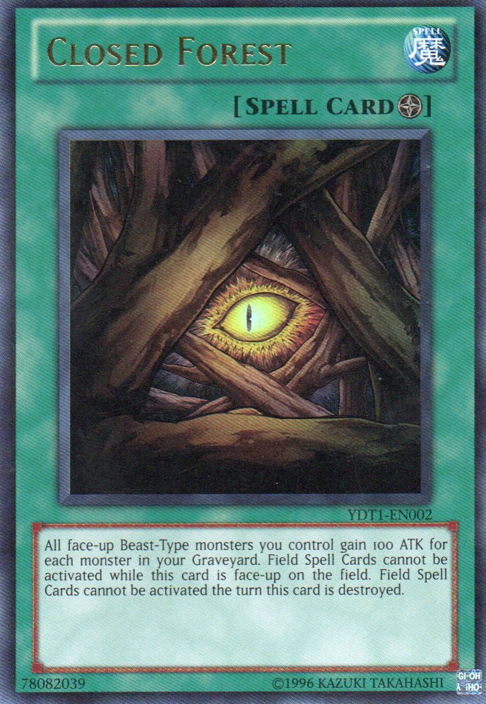Closed Forest YDT1-EN002 Ultra rare