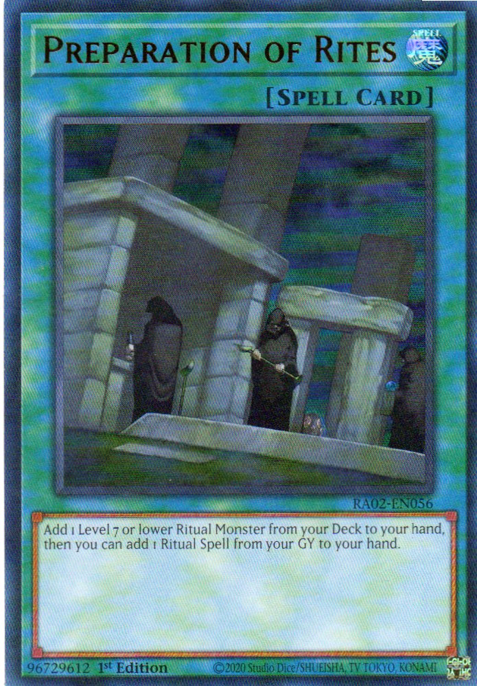Preparation of Rites RA02-EN056 Ultra rare
