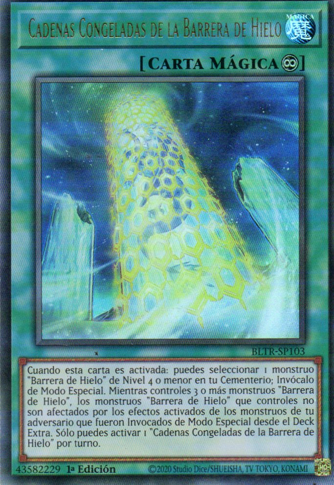 Cadenas Congeladas de la Barrera de Hielo BLTR-SP103 Ultra rare