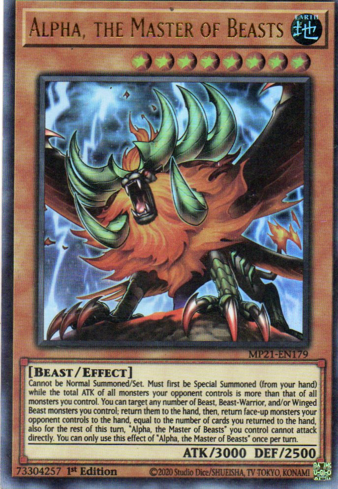 Alpha, the Master of Beasts MP21-EN179 Ultra rare