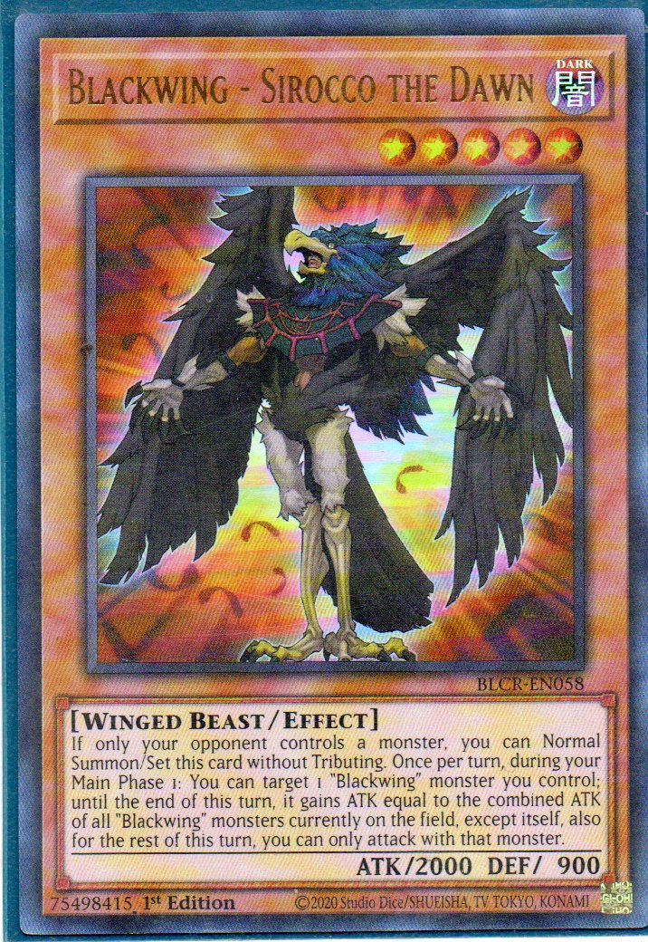 Blackwing - Sirocco the Dawn BLCR-EN058 Ultra rare