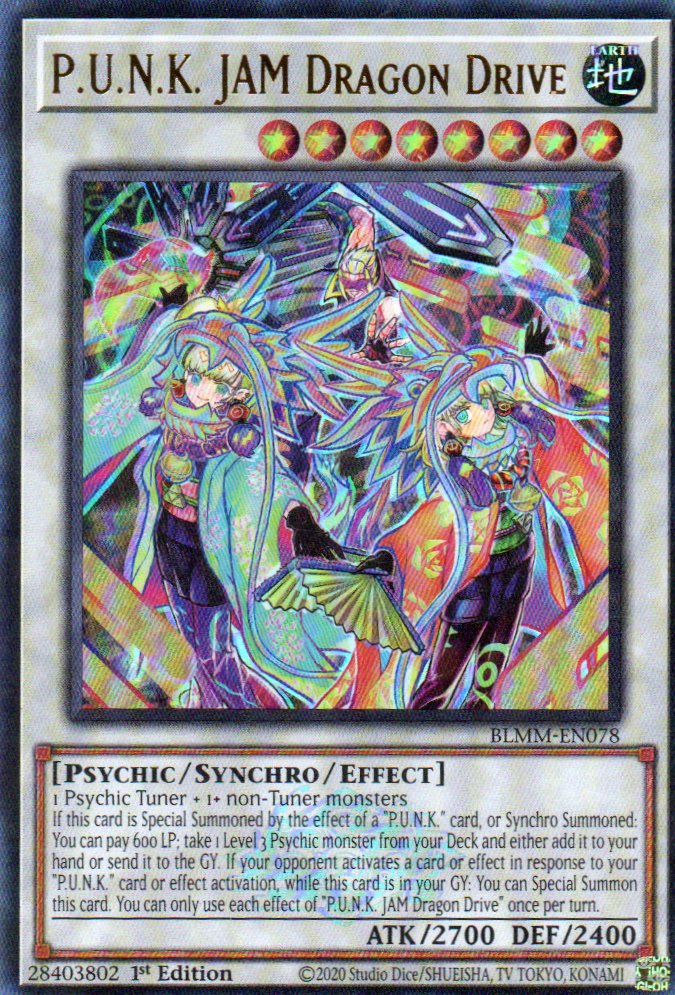 P.U.N.K. Jam Dragon Drive BLMM-EN078 Ultra rare