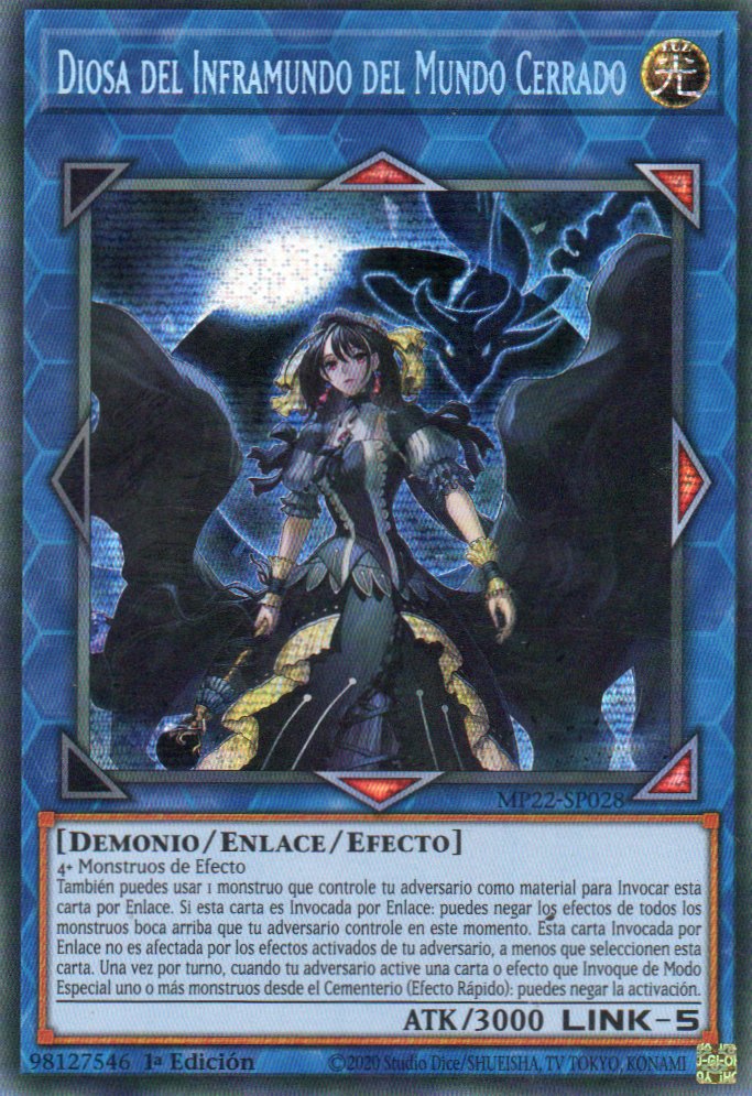 Diosa del Inframundo del Mundo Cerrado MP22-SP028 Secret rare