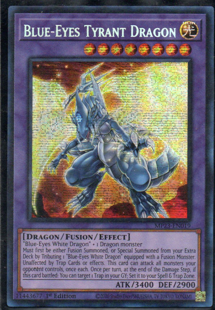 Blue-Eyes Tyrant Dragon MP23-EN019 Secret rare