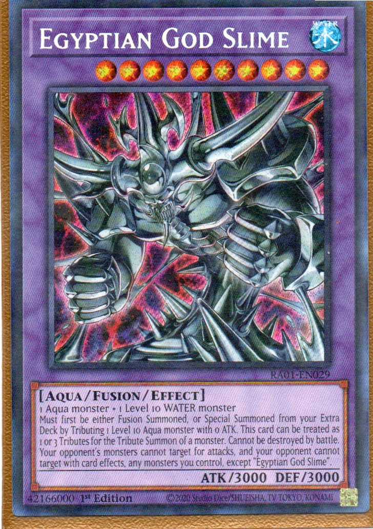 Egyptian God Slime RA01-EN029 Secret rare