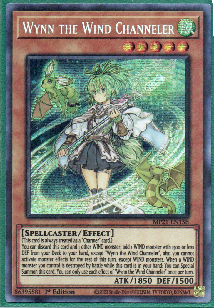 Wynn the Wind Channeler MP21-EN158 Secret rare