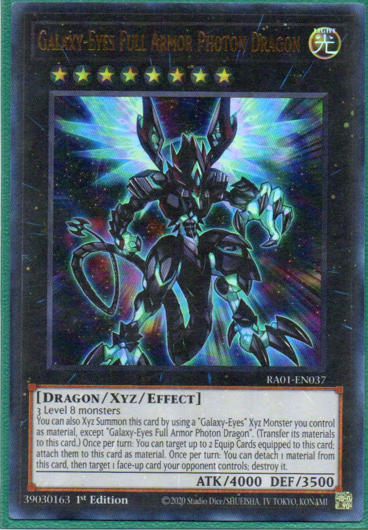 Galaxy-Eyes Full Armor Photon Dragon RA01-EN037 Ultra rare
