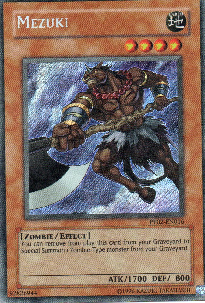 Mezuki PP02-EN016 Secret rare