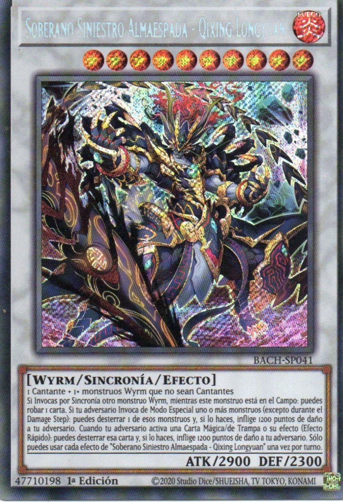 Soberano Siniestro Almaespada - Qixing Longyuan BACH-SP041 Secret rare
