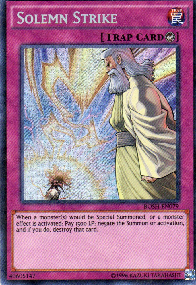 Solemn Strike BOSH-EN079 Secret rare