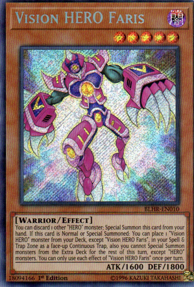 Vision HERO Faris BLHR-EN010 Secret rare