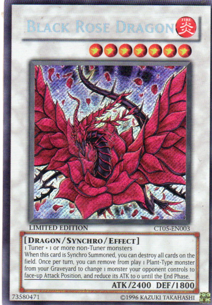 Black Rose Dragon CT05-EN003 Secret rare