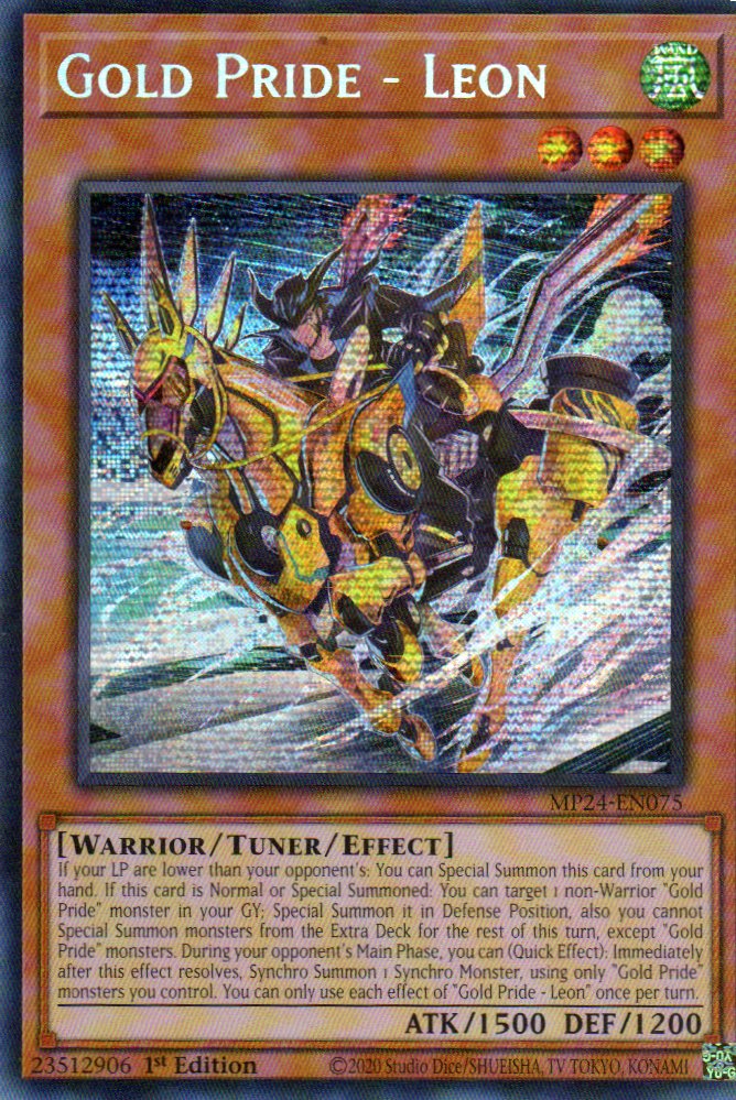 Gold Pride - Leon MP24-EN075 Secret rare