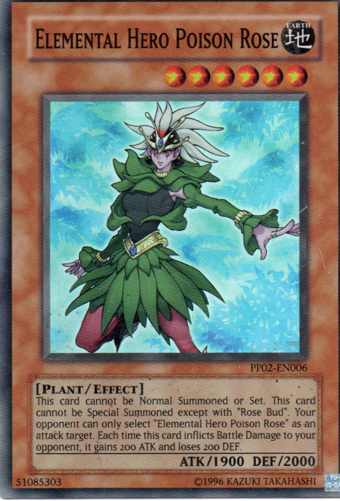 Elemental Hero Poison Rose PP02-EN006 Super rare