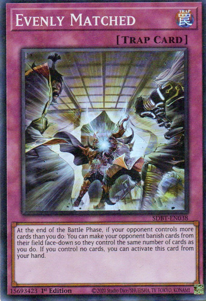 Evenly Matched SDBT-EN038 Super rare