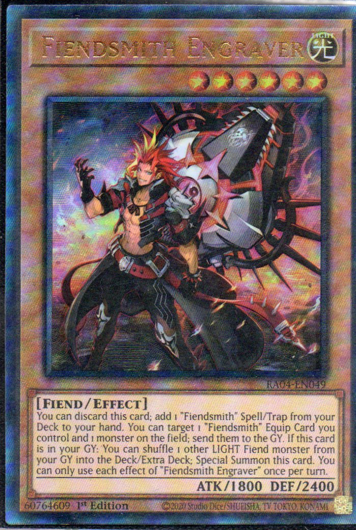 Fiendsmith Engraver RA04-EN049 Ultimate rare