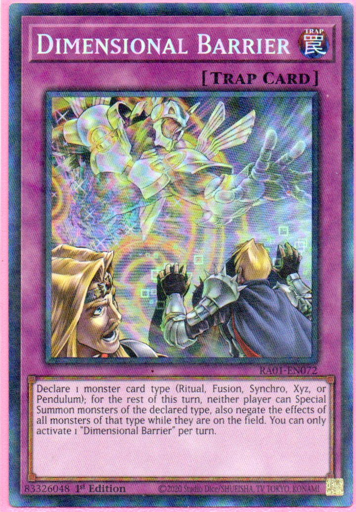 Dimensional Barrier RA01-EN072 Collector rare