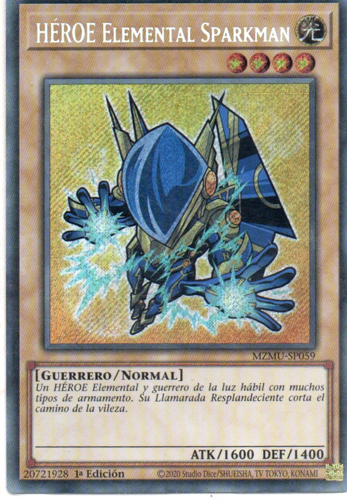 Heroe Elemental Sparkman MZMU-SP059 Secret rare