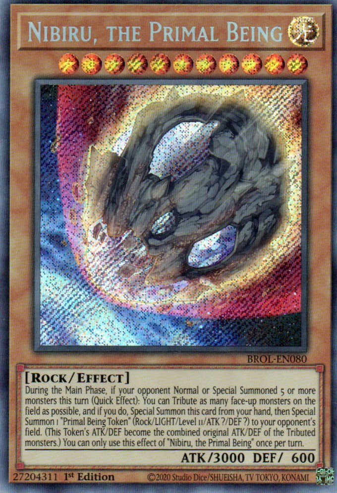 Nibiru, the Primal Being BROL-EN080 Secret rare
