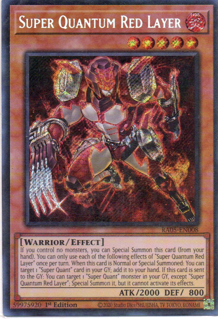 Super Quantum Red Layer RA05-EN008 Secret rare