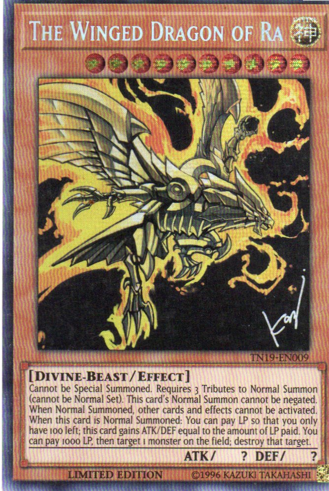 The Winged Dragon of Ra TN19-EN009 Secret rare