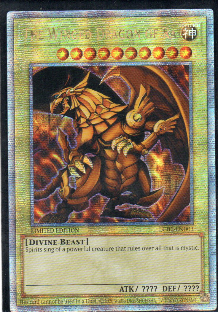 The Winged Dragon of Ra LC01-EN003 Quarter rare