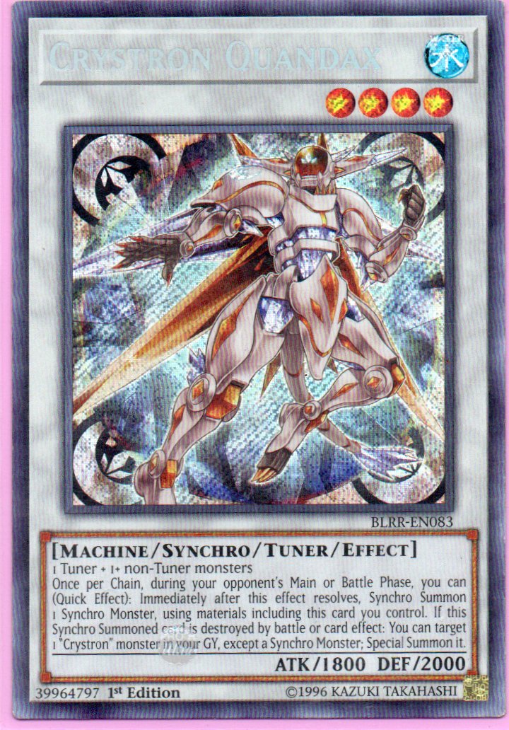 Crystron Quandax BLRR-EN083 Secret rare