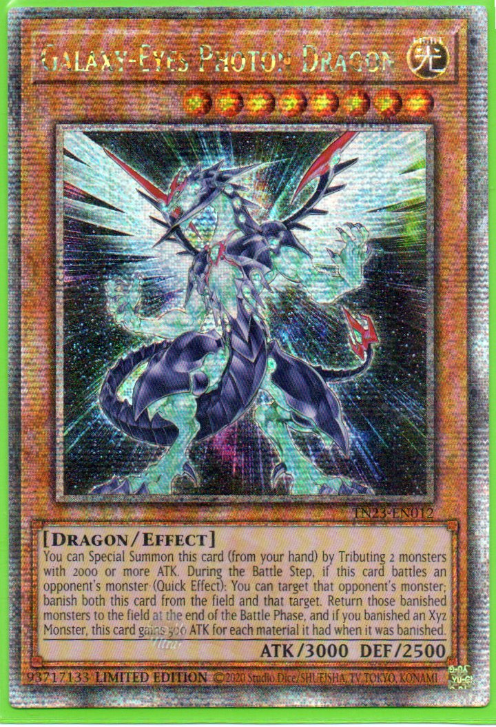 Galaxy-Eyes Photon Dragon TN23-EN012 Quarter rare