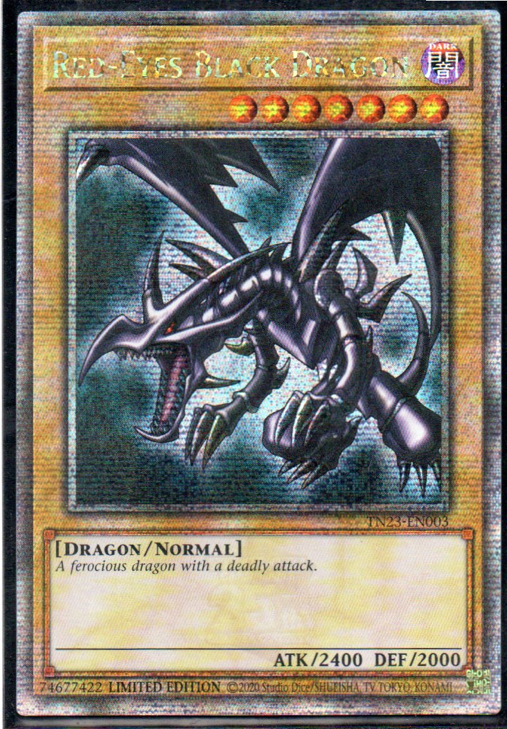 Red-Eyes Black Dragon TN23-EN003 Quarter rare