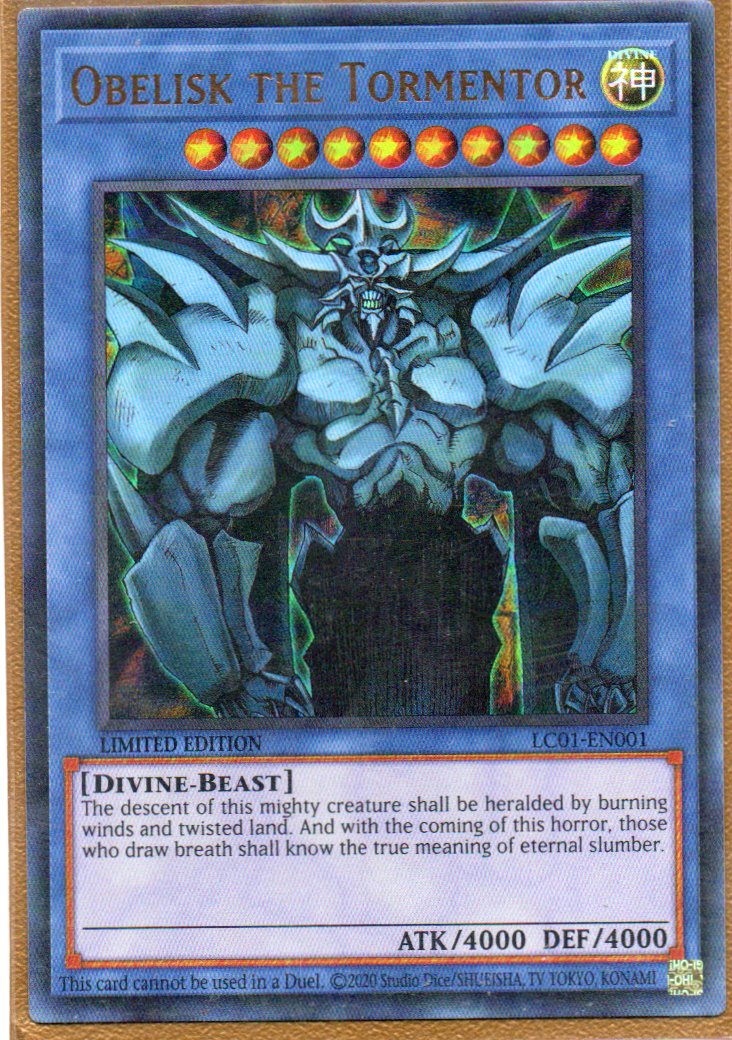 Obelisk the Tormentor LC01-EN001 Ultra rare