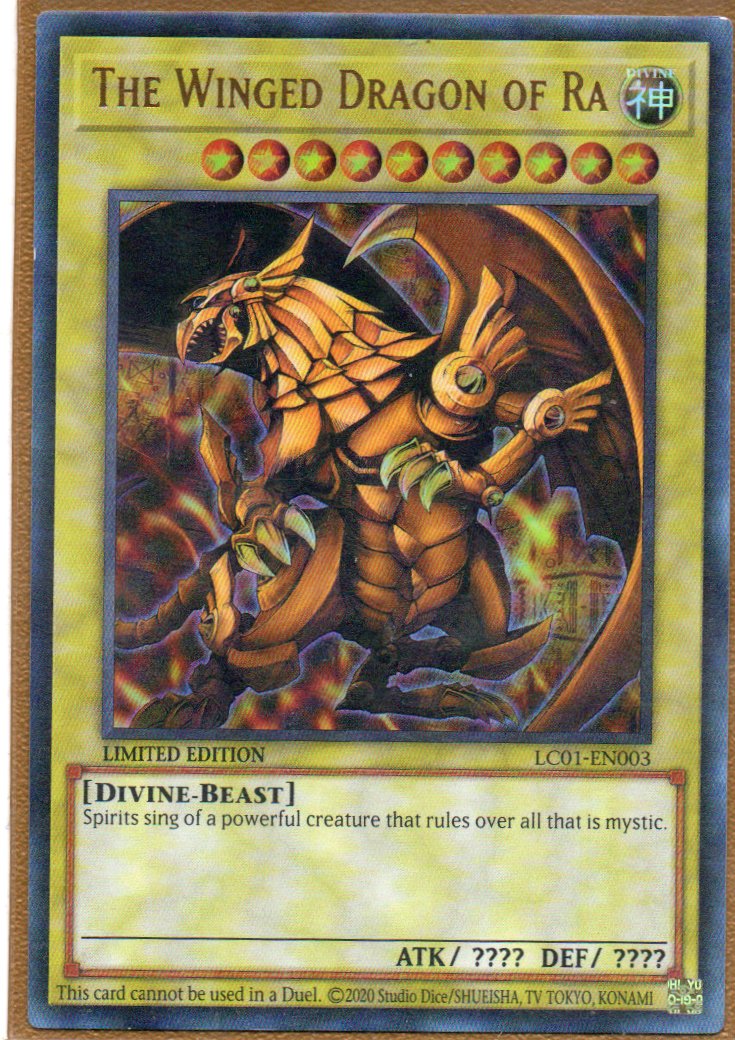 The Winged Dragon of Ra LC01-EN003 Ultra rare
