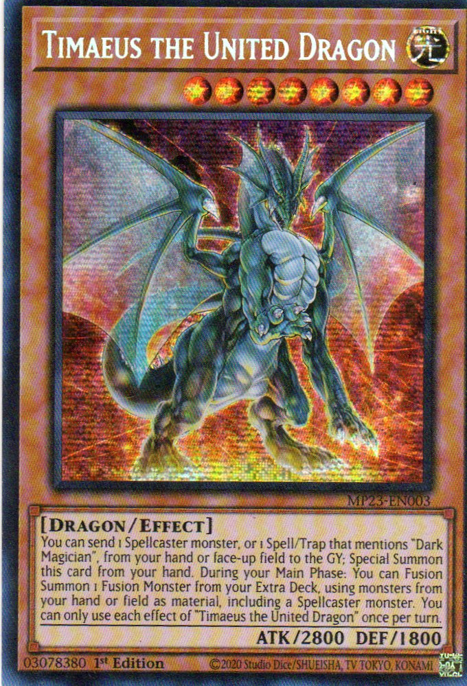 Timaeus the United Dragon MP23-EN003 Secret rare