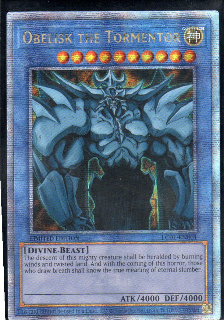 Obelisk the Tormentor LC01-EN001 Quarter rare