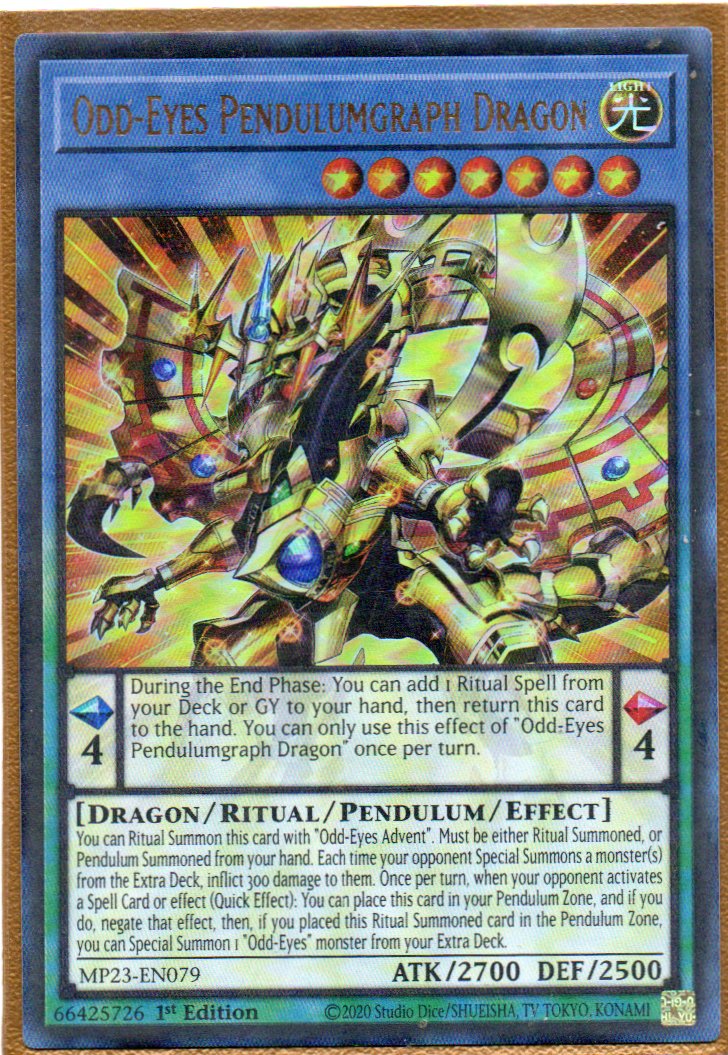 Odd-Eyes Pendulumgraph Dragon MP23-EN079 Ultra rare