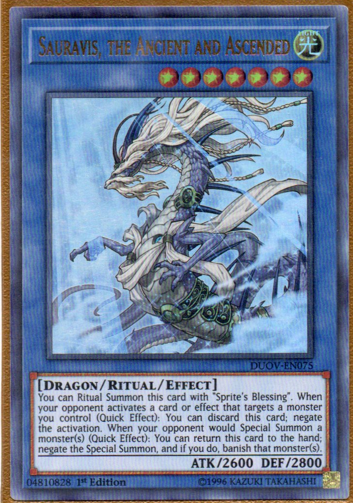 Sauravis, the Ancient and Ascended DUOV-EN075 Ultra rare