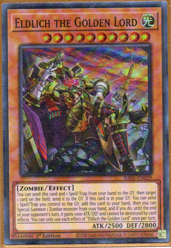 Eldlich the Golden Lord RA01-EN019 Super rare