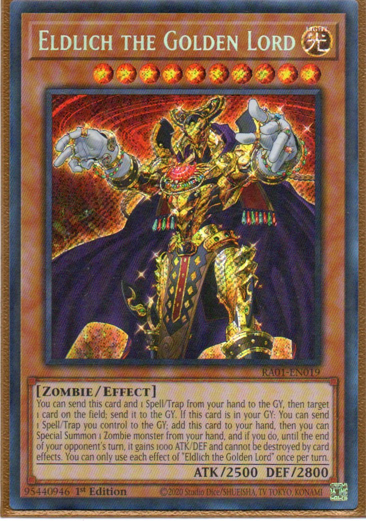 Eldlich the Golden Lord RA01-EN019 Secret rare