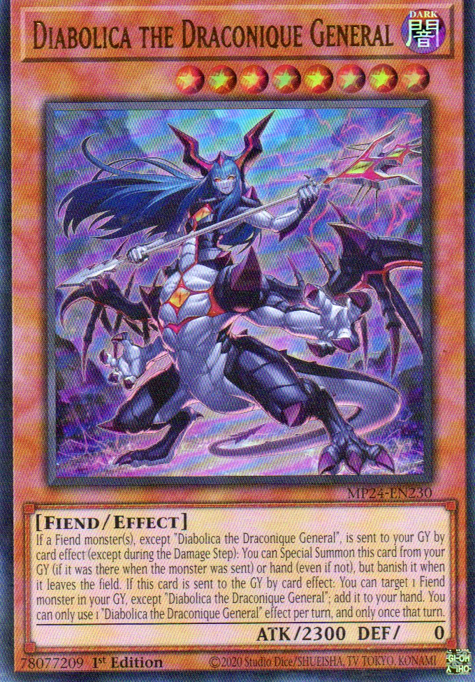Diabolica the Draconique General MP24-EN230 Ultra rare