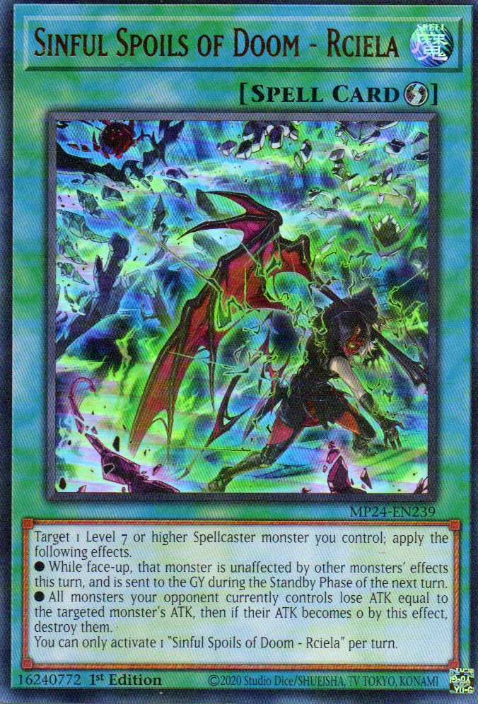 Sinful Spoils of Doom - Rciela MP24-EN239 Ultra rare