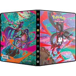 Mega-Floette & Mega-Dragalge 4 Espacios Hoja Trasparente Chaos Rising Ultra Pro