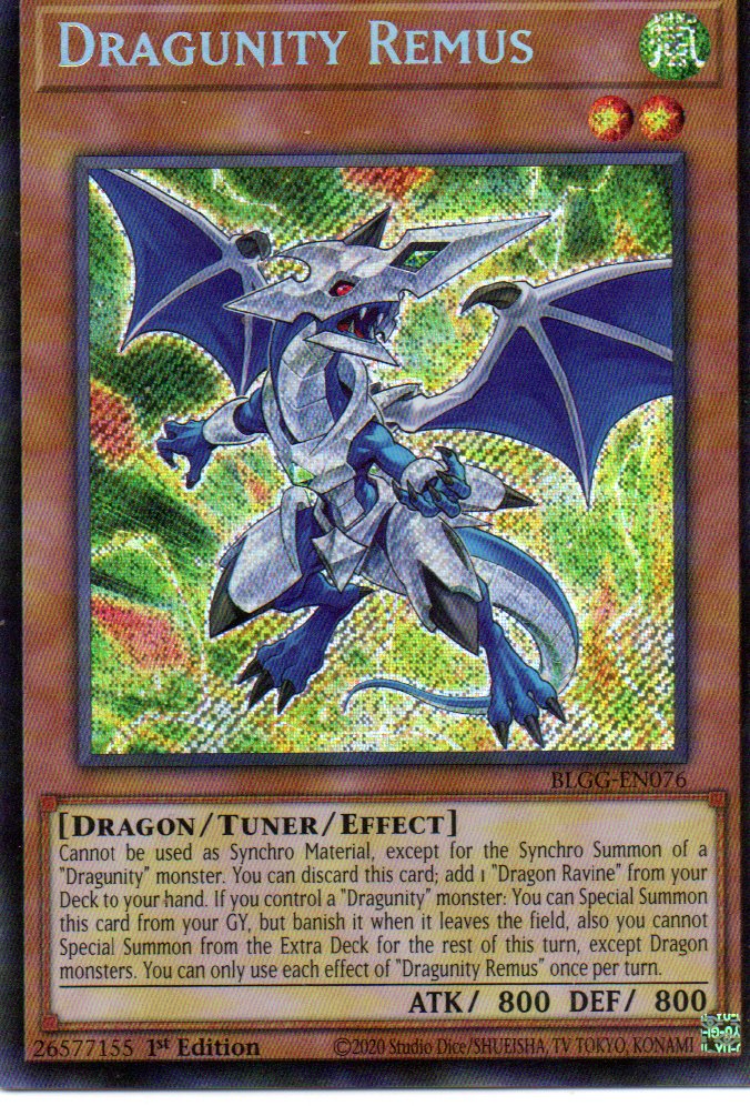 Dragunity Remus BLGG-EN076 Secret rare