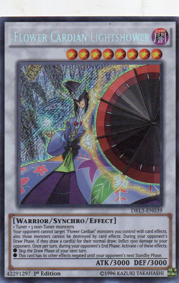 Flower Cardian Lightsshower DRL3-EN039 Secret rare