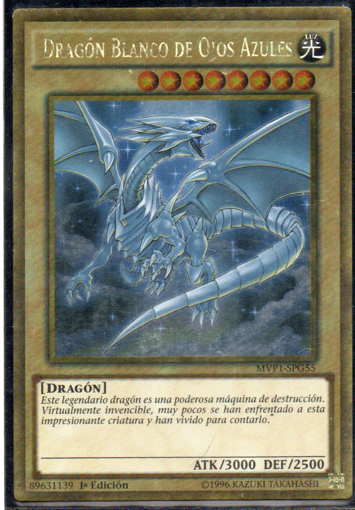 Dragon Blanco de Ojos Azules MVP1-SPG55 Gold rare