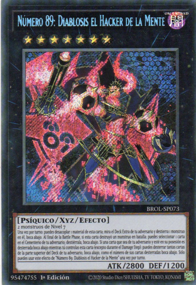 Numero 89: Diabloaia el Hacker de la Mente BROL-SP0073 Secret rare