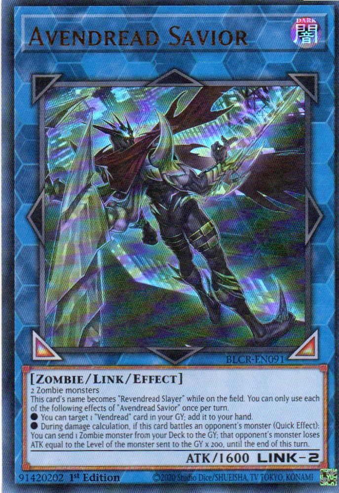 Avendread Savior BLCR-EN091 ultra rare