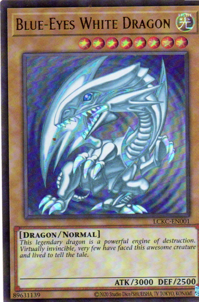 Blue-Eyes White Dragon LCKC-EN001 Ultra rare