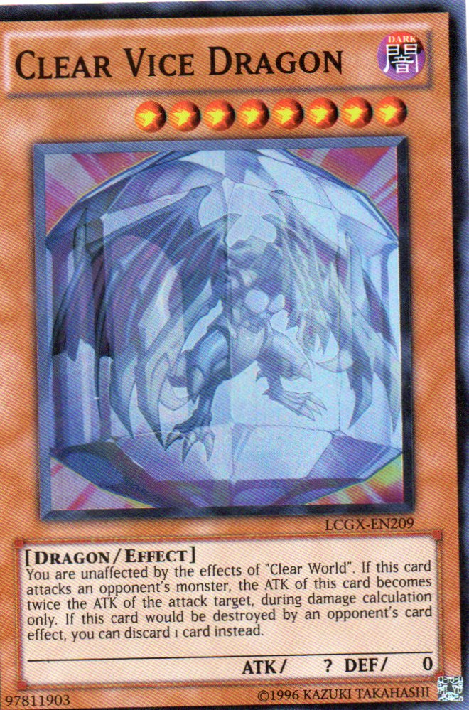 Clear Vice Dragon LCGX-EN209 Super rare