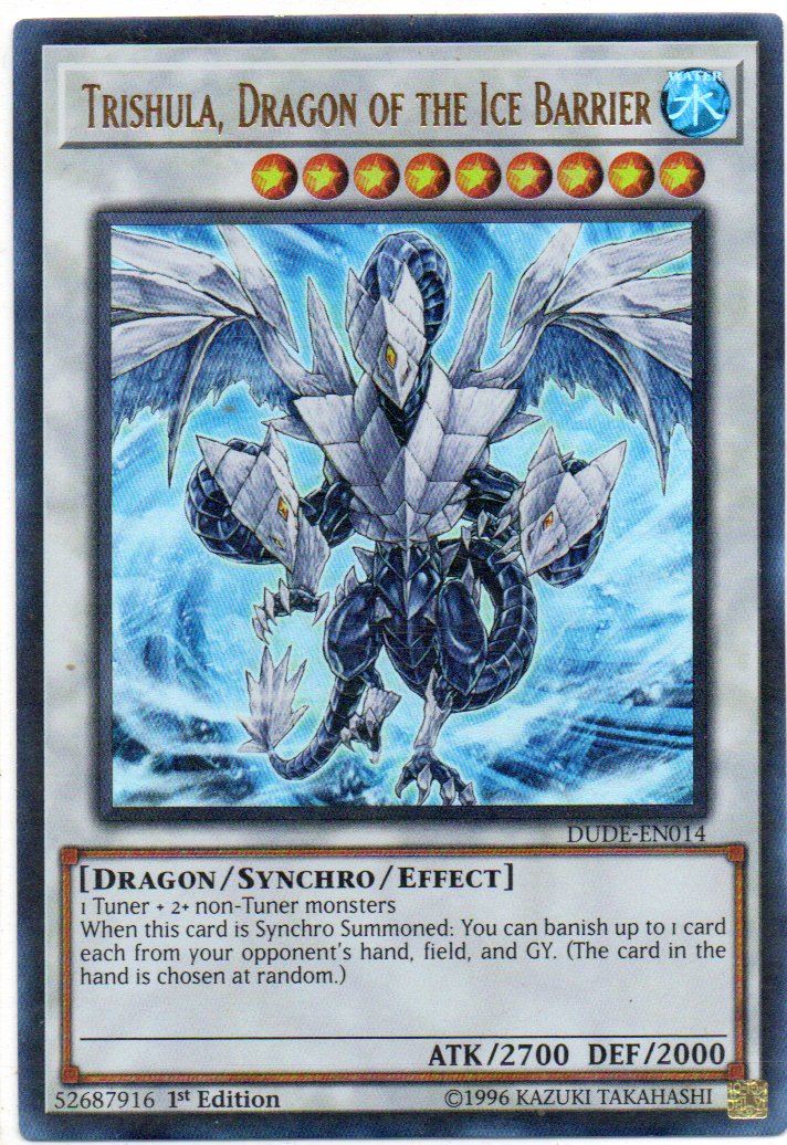 Trishula, Dragon of the Ice Barrier DUDE-EN014 ultra rare